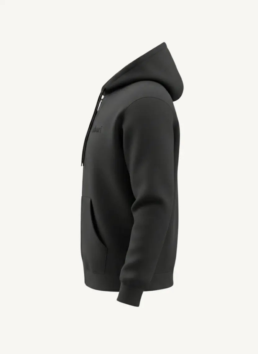 Black zipper Hoodie
