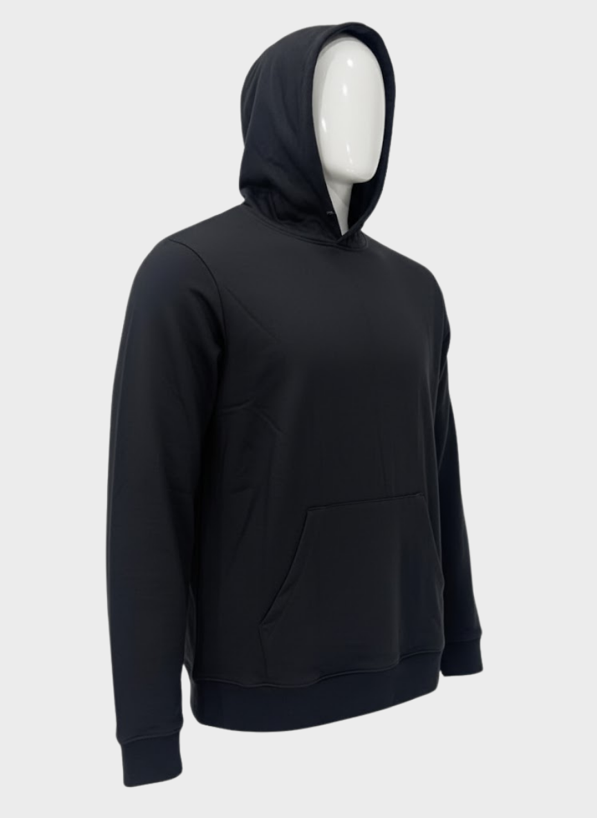 Boho Man Black Plain Hoodie
