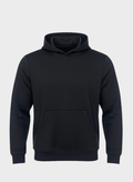 Boho Man Black Plain Hoodie