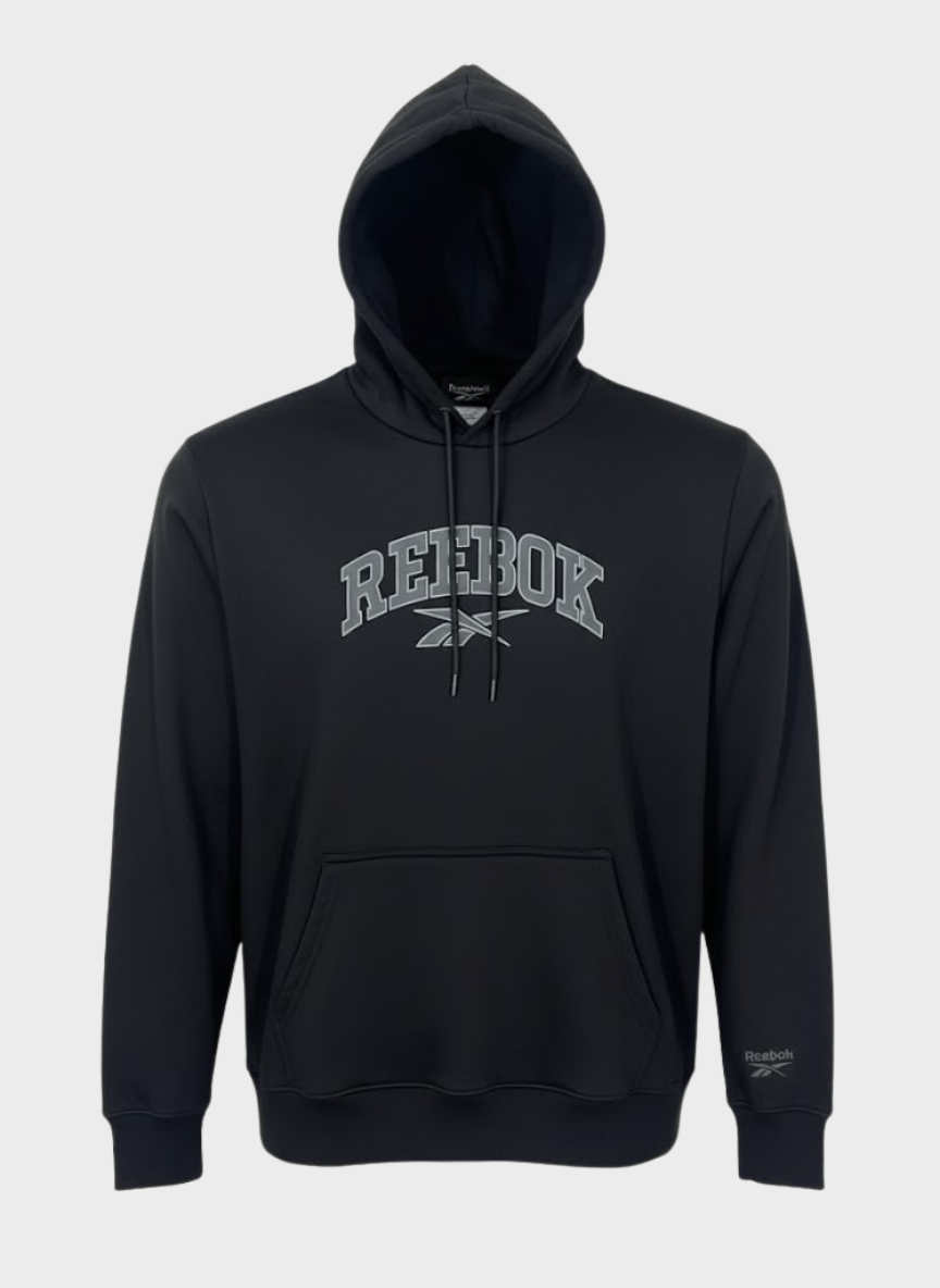 Reebok Black HD Printed hoodie