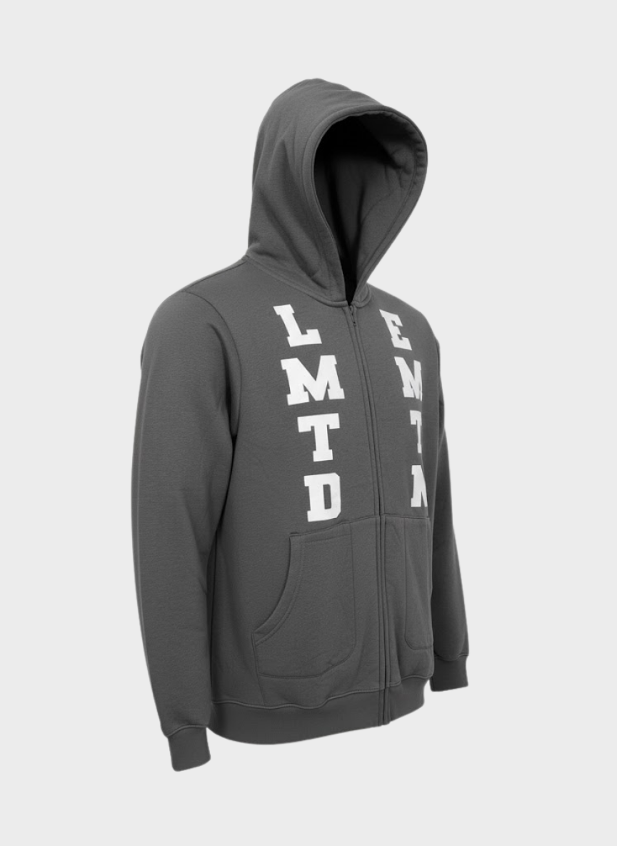 MAN Grey Printed Zipper