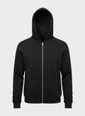 MAN Black Zipper Hoodie
