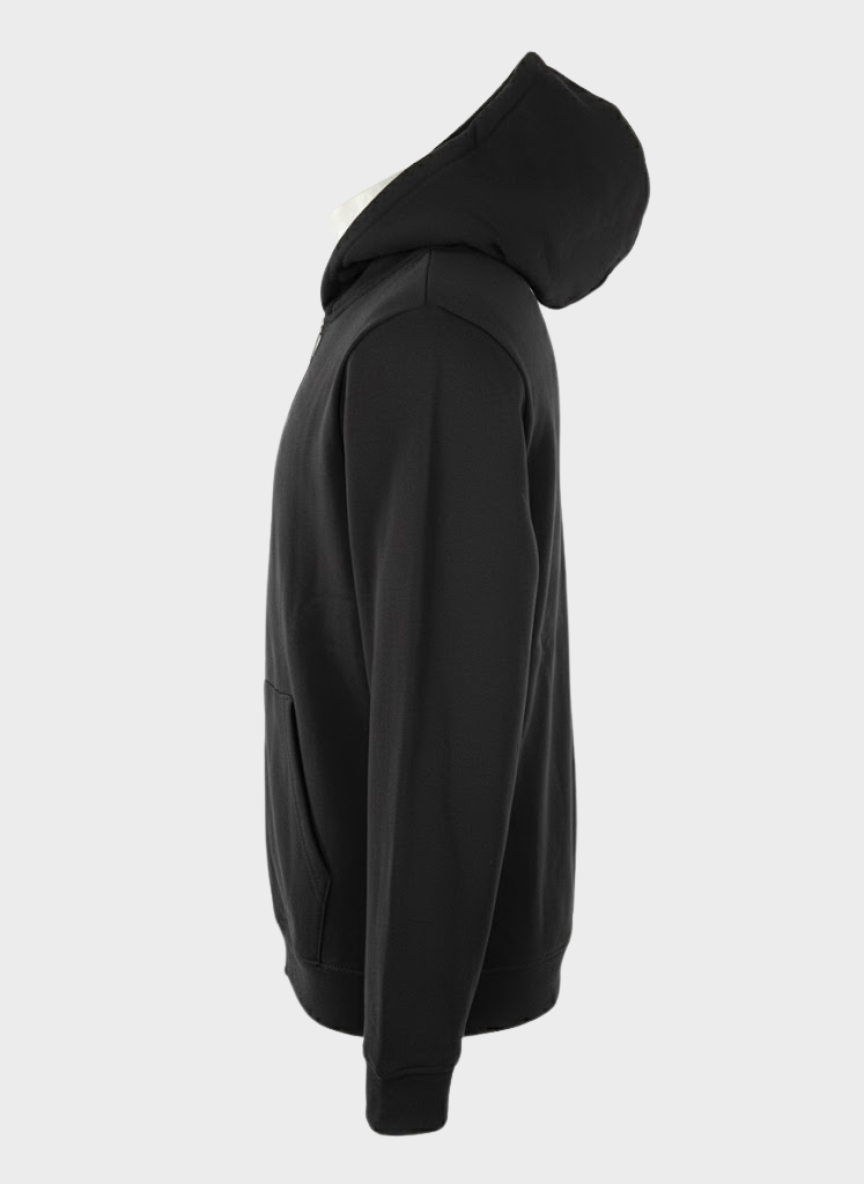MAN Black Zipper Hoodie
