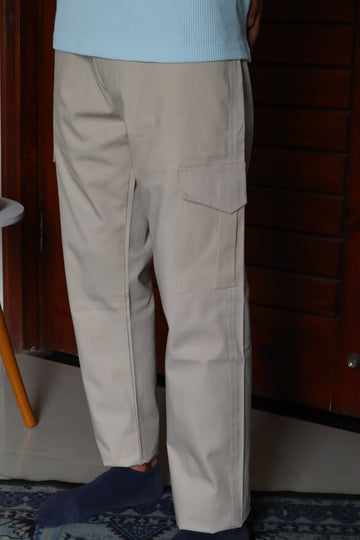 Beige Cargo Trouser