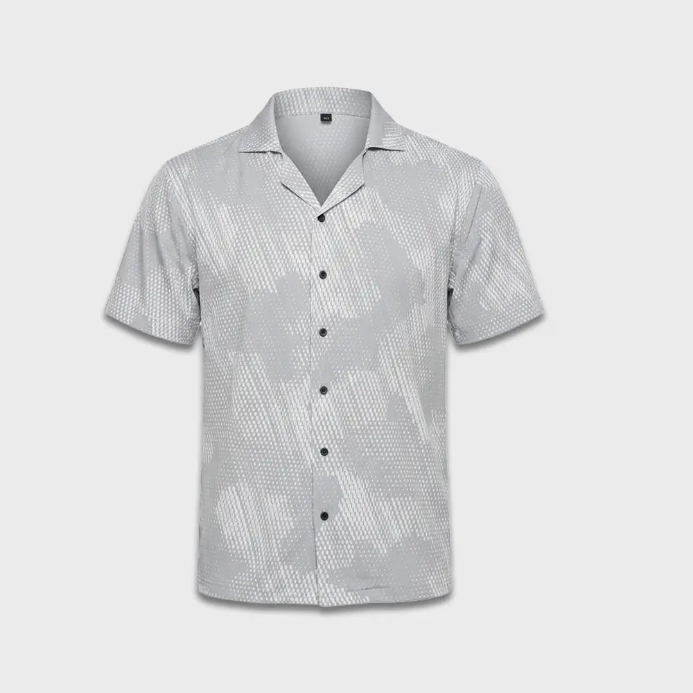 Halftone Phantom Cuban Collar Shirt