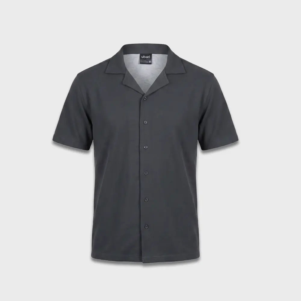 Slate Cuban Collar Shirt