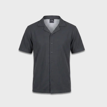 Slate Cuban Collar Shirt