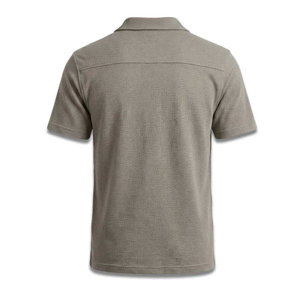 Stone Pique Cuban Collar Shirt